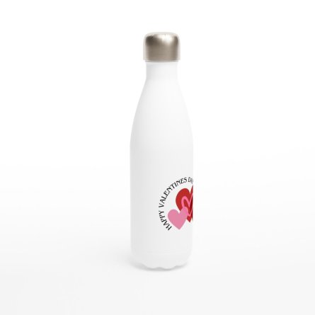 White 17oz Stainless Steel Water Bottle