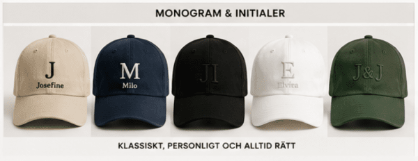 Personlig keps med egen brodyr