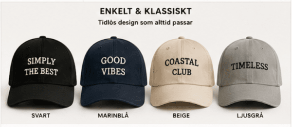 Personlig keps med egen brodyr