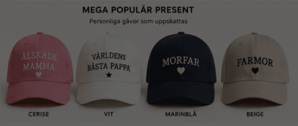 Personlig keps med egen brodyr