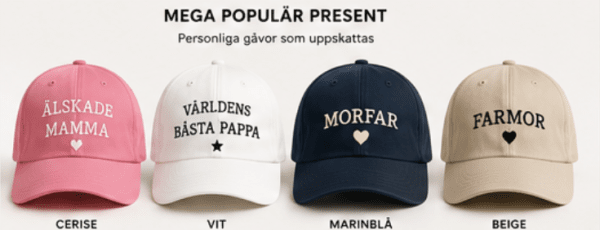 Personlig keps med egen brodyr