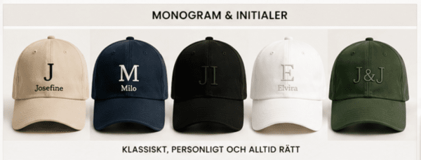 Personlig keps med egen brodyr