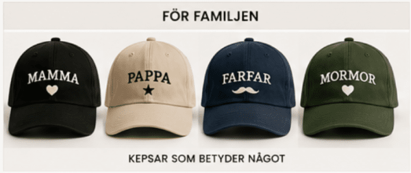 Personlig keps med egen brodyr